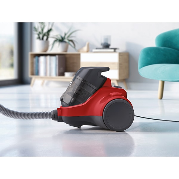 Aspirator fara sac ELECTROLUX Ease C4 EC41-ANIM, 1.8l, 700W, 80dB, rosu-negru
