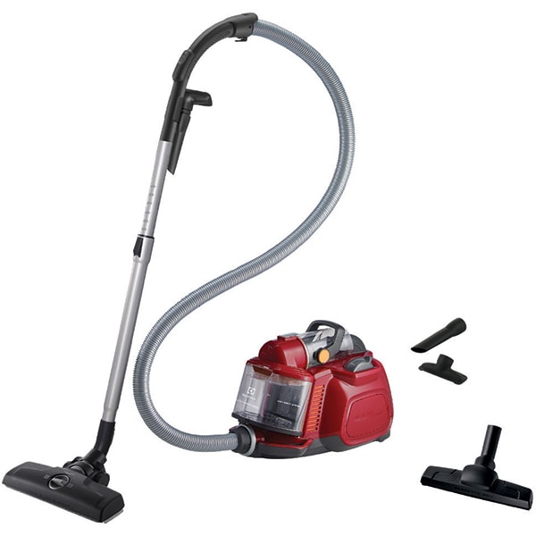 Aspirator fara sac ELECTROLUX SilentPerformer Cyclonic ESPC72RR, 1.6l, 650W, 69dB, rosu-gri