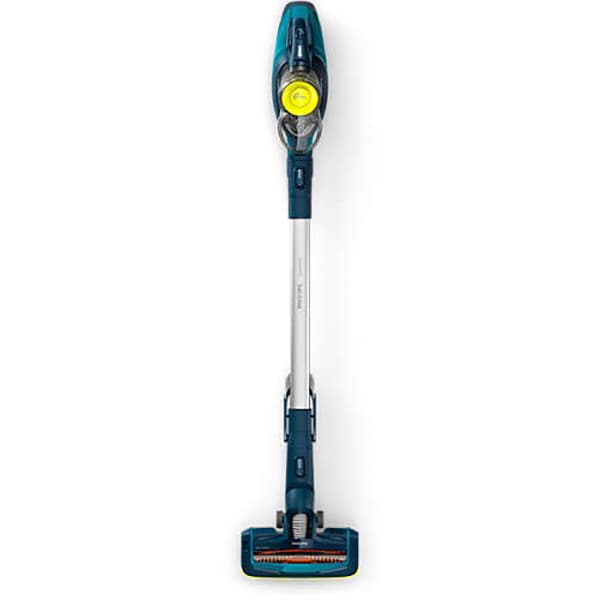 Aspirator vertical PHILIPS SpeedPro Duo 2 in1 FC6727/01, 0.4l, 21.6V, autonomie max 50 min, PowerCyclone, turcoaz-argintiu 
