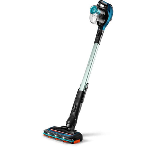 Aspirator vertical PHILIPS SpeedPro Aqua 3in1 FC6728/01, 0.4l, 21.6V, autonomie max 50 min, PowerCyclone, turcoaz-negru 