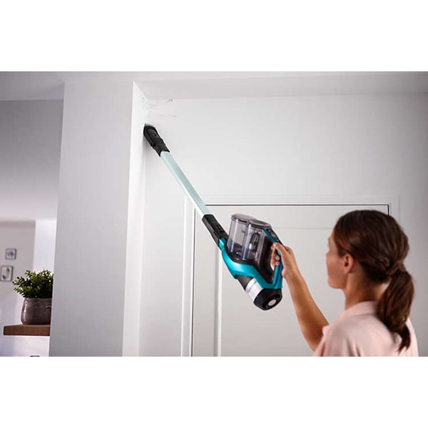 Aspirator vertical PHILIPS SpeedPro Max Aqua 3in1 FC6904/01, 0.6l, 25.2V, autonomie max 75 min, AquaBoost, turcoaz-negru