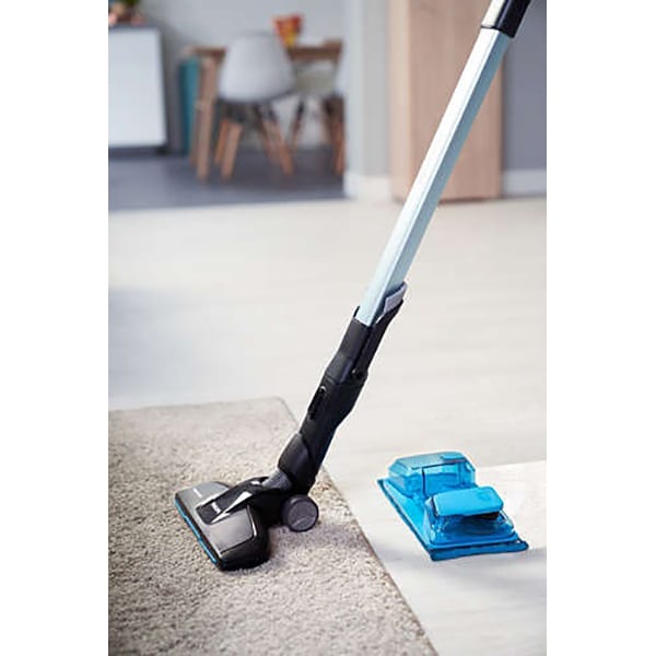 Aspirator vertical PHILIPS SpeedPro Max Aqua 3in1 FC6904/01, 0.6l, 25.2V, autonomie max 75 min, AquaBoost, turcoaz-negru