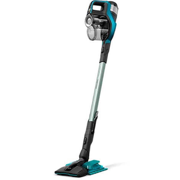 Aspirator vertical PHILIPS SpeedPro Max Aqua 3in1 FC6904/01, 0.6l, 25.2V, autonomie max 75 min, AquaBoost, turcoaz-negru
