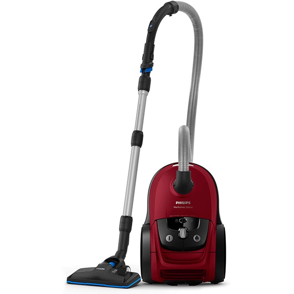 Aspirator cu sac PHILIPS Performer Silent FC8781/09, 4l, 650W, 66 dB, rosu-negru