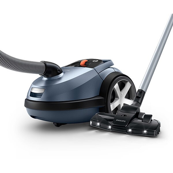 Aspirator cu sac PHILIPS Performer Silent seria 7000 FC8787/09, 4l, 750W, 70dB, albastru-negru
