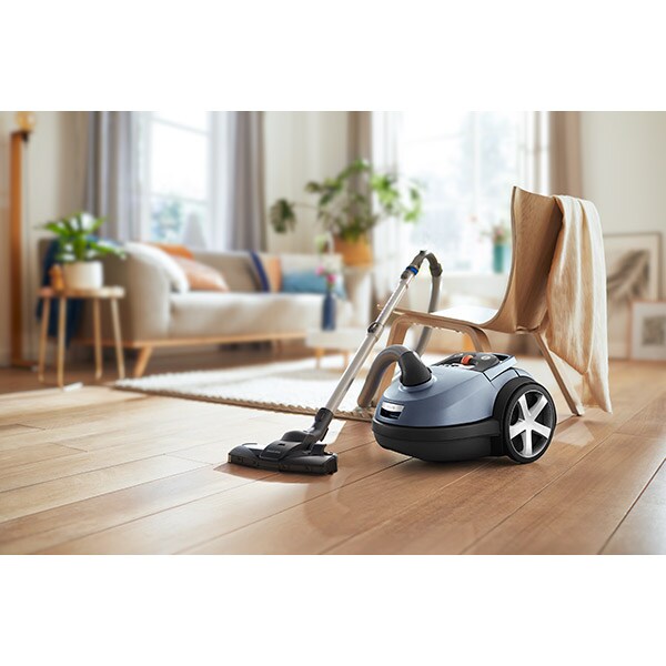 Aspirator cu sac PHILIPS Performer Silent seria 7000 FC8787/09, 4l, 750W, 70dB, albastru-negru