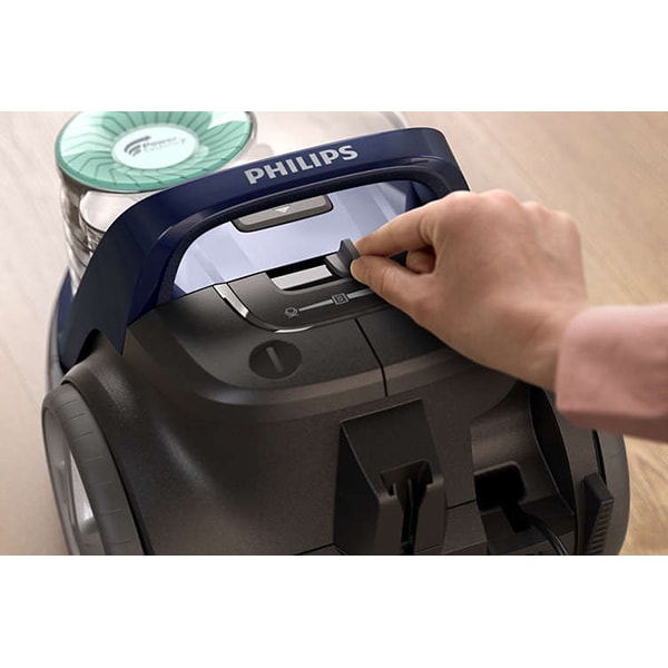 Aspirator fara sac PHILIPS PowerPro Active FC9556/09, 1.5l, 650W, 71dB, albastru-negru 