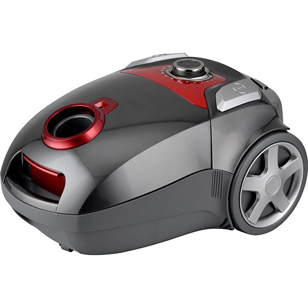 Aspirator cu sac MYRIA MY4518, 3l, 750W, 75dB, gri-rosu