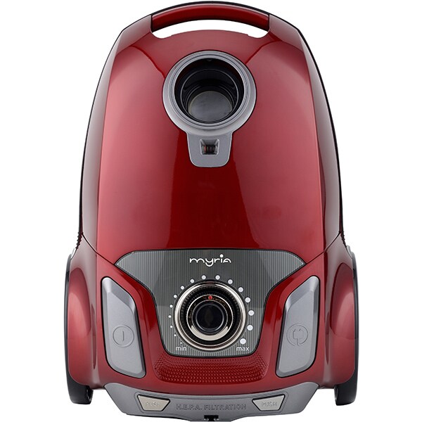Aspirator cu sac MYRIA MY4538, 3l, 750W, 76dB, rosu-negru 