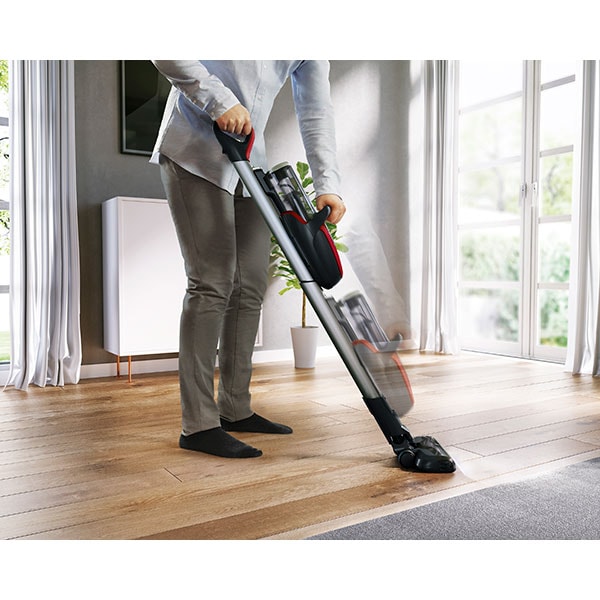 Aspirator vertical ELECTROLUX Pure F9 PF91-ANIMA, 0.7l, 36V, autonomie max 60 min, rosu-negru