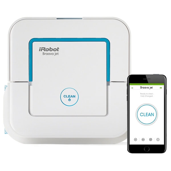 Aspirator robot IROBOT Roomba 966 + Mop Braava Jet 240, Navigatie iAdapt, maro-alb 