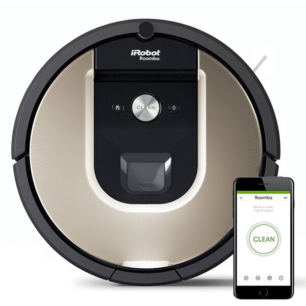 Aspirator robot IROBOT Roomba 966 + Mop Braava Jet 240, Navigatie iAdapt, maro-alb 