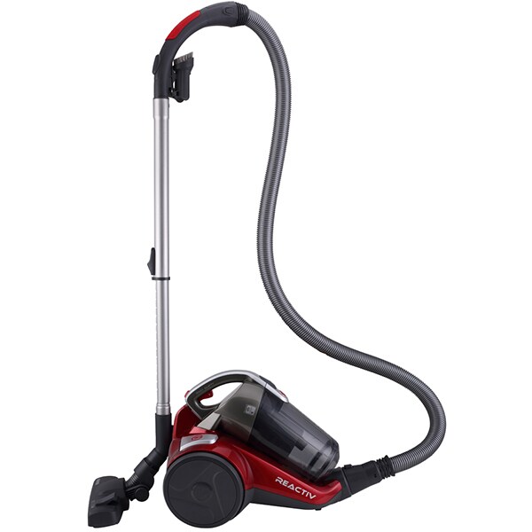 Aspirator fara sac HOOVER Reactiv RC81RC25011, 2l, 800W, 75dB, rosu-gri 