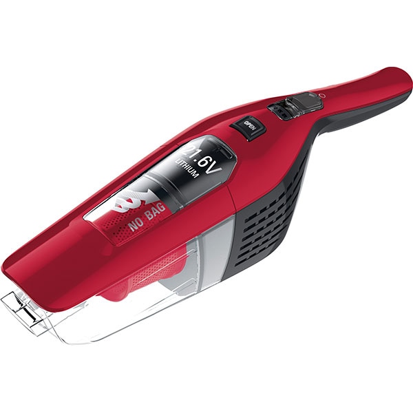 Aspirator vertical ROWENTA Dual Force 2in1 RH6753WO, 0.6l, 21.6V, autonomie max 75 min, iluminare LED, rosu-gri inchis