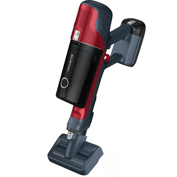 Aspirator vertical ROWENTA X-Pert 6.60 Animal Care RH6878WO, 0.55l, 18V, autonomie max 45 min, albastru inchis-rosu