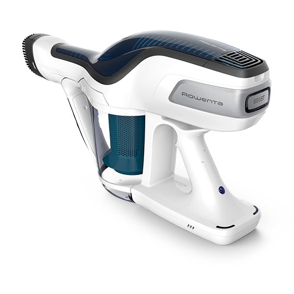 Aspirator vertical ROWENTA Air Force Flex 560 RH9471WO, 0.65l, 21.9V, autonomie max 35 min, tehnologie ciclonica, alb-albastru