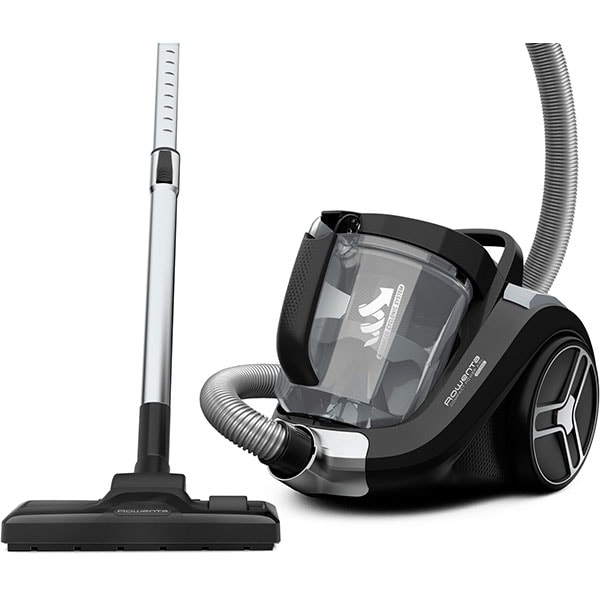 Aspirator fara sac ROWENTA Compact Power XXL RO4825EA, 2.5l, 550W, 75dB, negru-argintiu