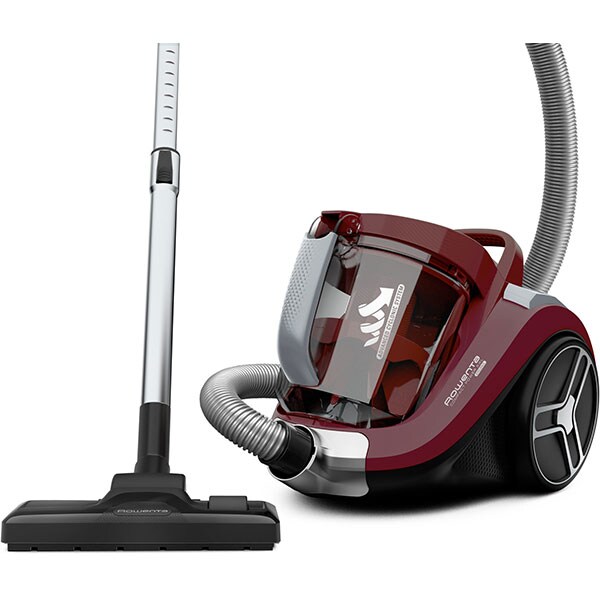 Aspirator fara sac ROWENTA Compact Power XXL  RO4873EA, 2.5l, 550W, 75dB, visiniu-negru