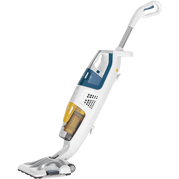 Aspirator vertical cu abur ROWENTA Clean&Steam Multi RY8561WH, 0.5l, 1700W, tehnologie ciclonica, alb-albastru