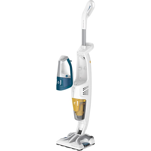 Aspirator vertical cu abur ROWENTA Clean&Steam Multi RY8561WH, 0.5l, 1700W, tehnologie ciclonica, alb-albastru