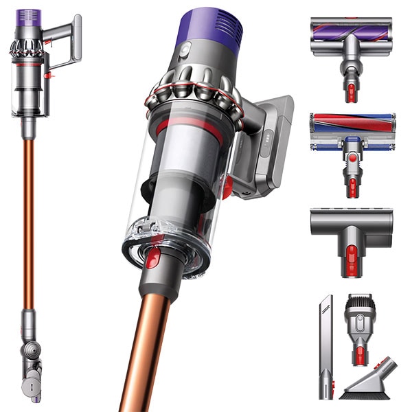 Aspirator vertical DYSON V10 Absolute, 0.76l, autonomie max 60 min, Point&Shoot, portocaliu-argintiu 