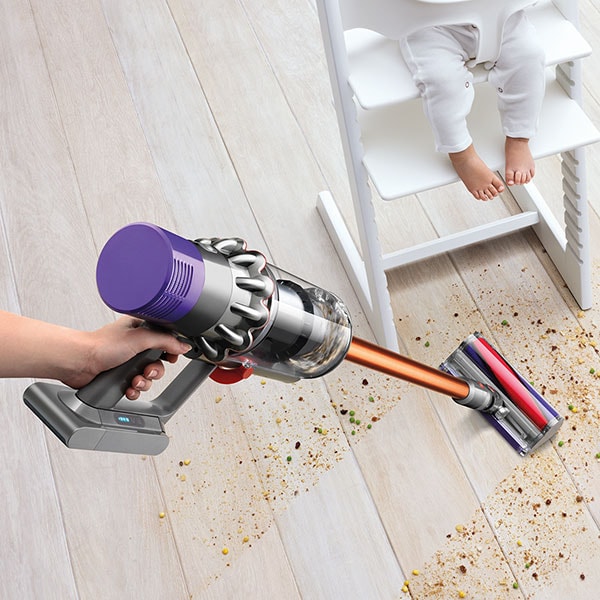 Aspirator vertical DYSON V10 Absolute, 0.76l, autonomie max 60 min, Point&Shoot, portocaliu-argintiu 