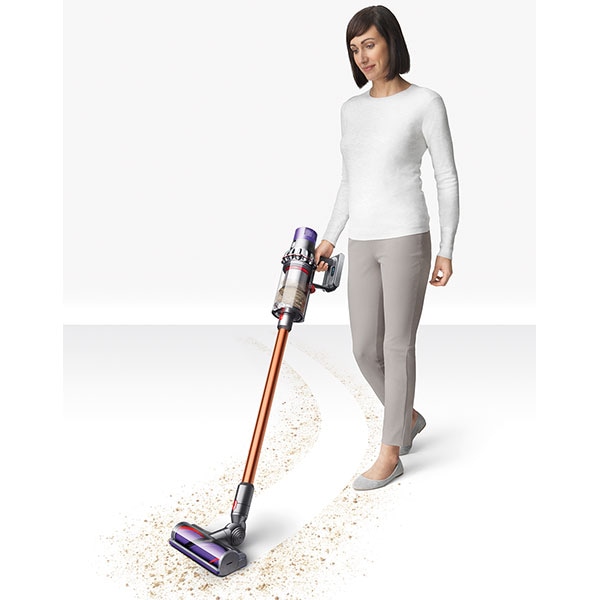 Aspirator vertical DYSON V10 Absolute, 0.76l, autonomie max 60 min, Point&Shoot, portocaliu-argintiu 