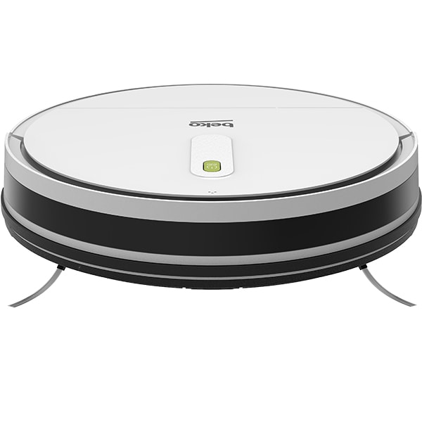 Aspirator robot BEKO VRR60110VW, 0.5l, autonomie max 110 min, Wi-Fi, functie mop, alb-negru