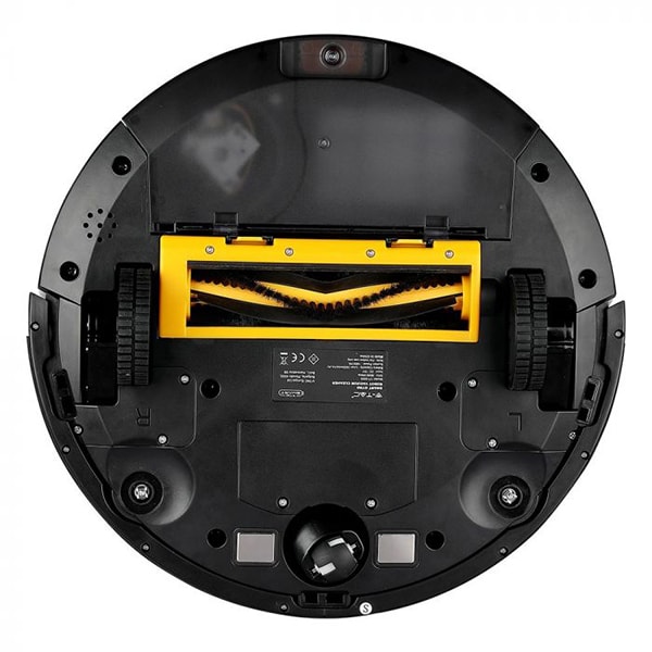 Aspirator robot V-TAC 8649, 0.6l, 14.4V, autonomie max 150 min, Wi-Fi, Smart Light App, functie mop, alb-negru