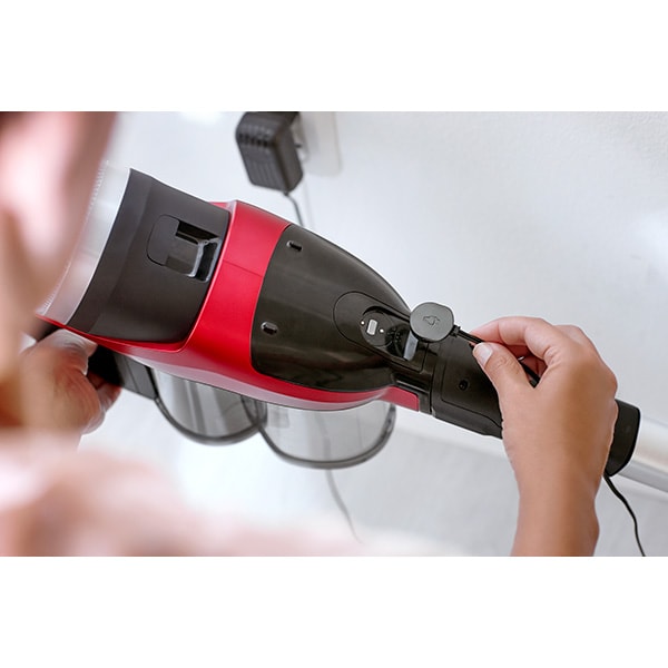 Aspirator vertical PHILIPS SpeedPro Max XC7043/01, 0.6l, 25.2V, autonomie max 65 min, rosu-negru