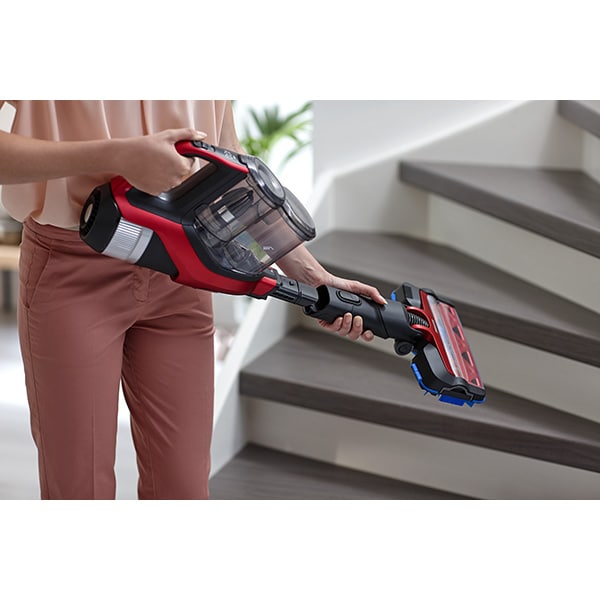 Aspirator vertical PHILIPS SpeedPro Max XC7043/01, 0.6l, 25.2V, autonomie max 65 min, rosu-negru