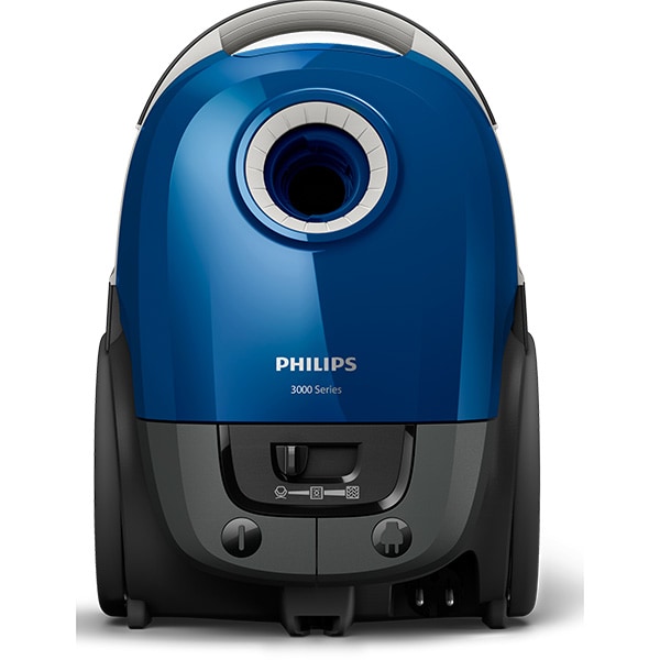 Aspirator cu sac PHILIPS Series 3000 XD3110/09, 3l, 650W, 79 dB, albastru-negru