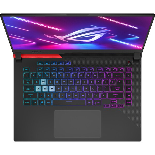 Laptop Gaming ASUS ROG Strix G15 G513QM-HQ069, AMDRyzen95900HX pana la 4.6GHz, 15.6" WQHD, 16GB, SSD 512GB, NVIDIAGeForceRTX3060 6GB, Free DOS, negru