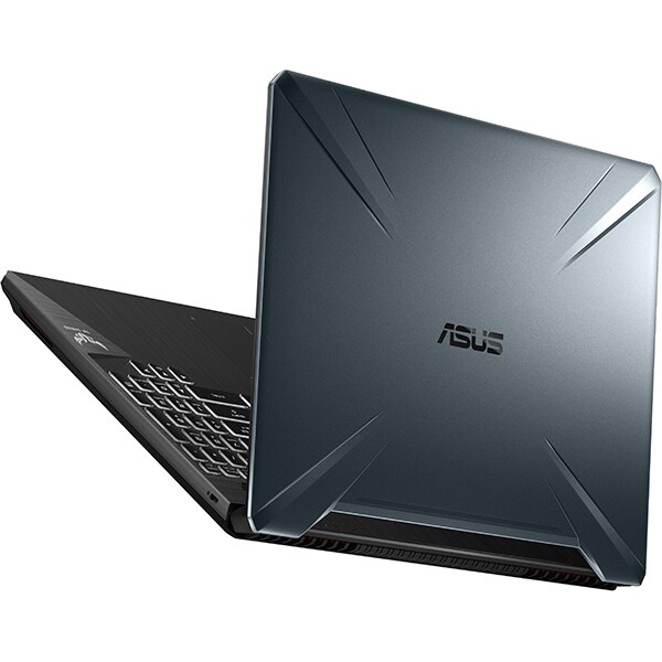 Laptop Gaming ASUS TUF FX505GT-HN098, Intel Core i5-9300H pana la 4.1GHz, 15.6" Full HD, 8GB, SSD 256GB + HDD 1TB, NVIDIAGeForceGTX1650 4GB, Free DOS, Stealth Black