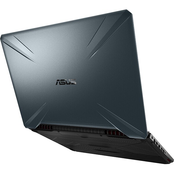 Laptop Gaming ASUS TUF FX505GT-HN098, Intel Core i5-9300H pana la 4.1GHz, 15.6" Full HD, 8GB, SSD 256GB + HDD 1TB, NVIDIAGeForceGTX1650 4GB, Free DOS, Stealth Black