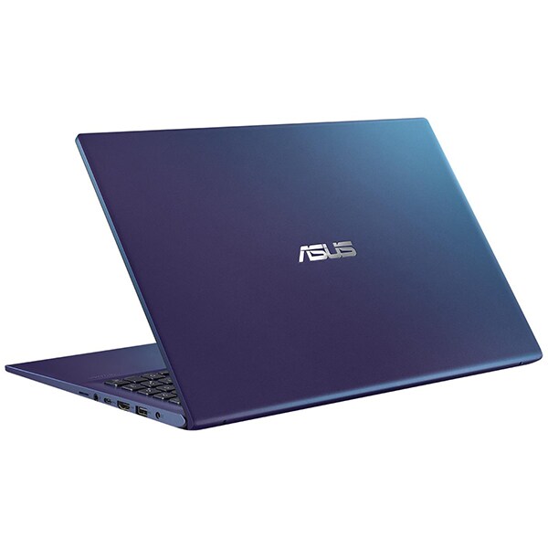 Laptop ASUS VivoBook 15 X512FJ-EJ526 Intel Core i5-10210U pana la 4.2GHz, 15.6" Full HD, 8GB, SSD 512GB, NVIDIA GeForce MX230 2GB, Free Dos, Peacock Blue