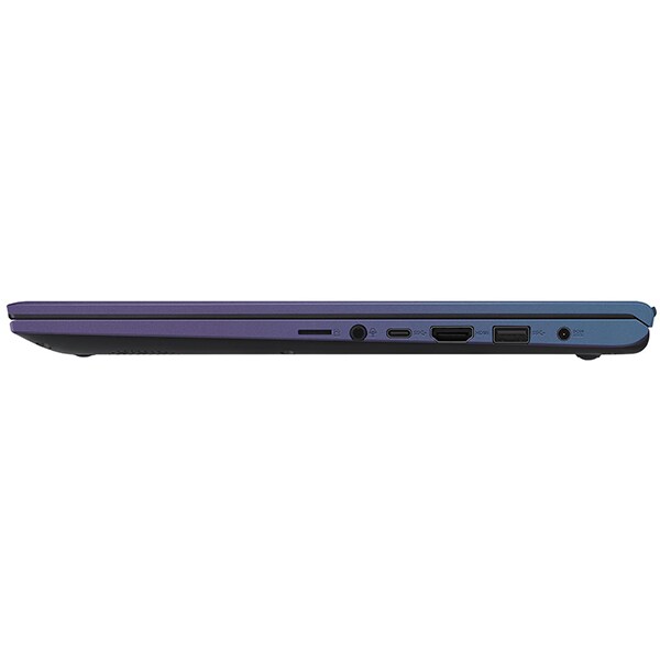 Laptop ASUS VivoBook 15 X512FJ-EJ526 Intel Core i5-10210U pana la 4.2GHz, 15.6" Full HD, 8GB, SSD 512GB, NVIDIA GeForce MX230 2GB, Free Dos, Peacock Blue