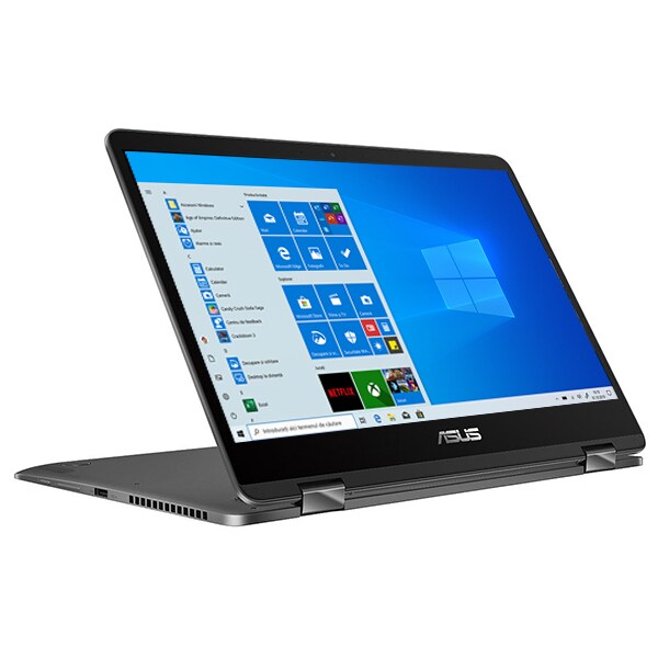 Laptop 2 in 1 ASUS ZenBook Flip 14 UX461FN-E1022T, Intel® Core™ i7-8565U pana la 4.6GHz, 14" Full HD, 16GB, SSD 512GB, NVIDIA GeForce MX150 2GB, Windows 10 Home, Slate Grey