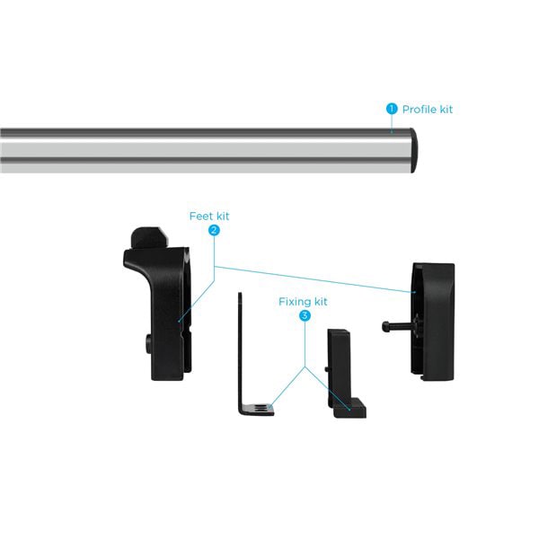Bare transversale MENABO Professional, Fiat Scudo II, 2007-2016, 135 cm