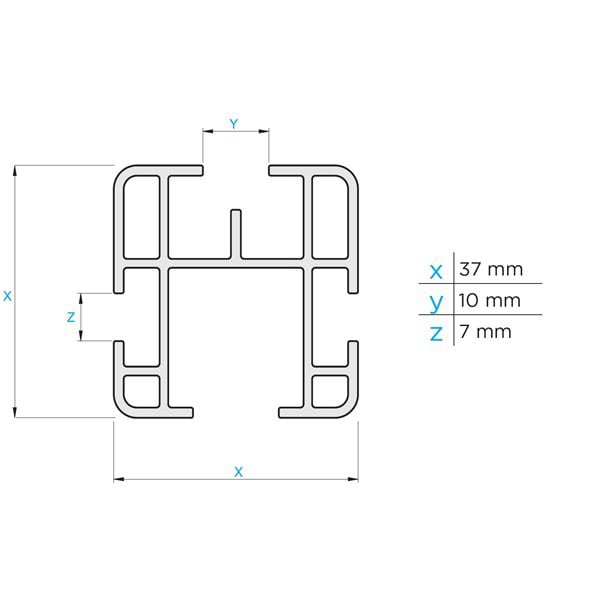Bare transversale MENABO Professional, Nissan Interstar, L2, L3 - H2, H3, 1997-2010, 165 cm