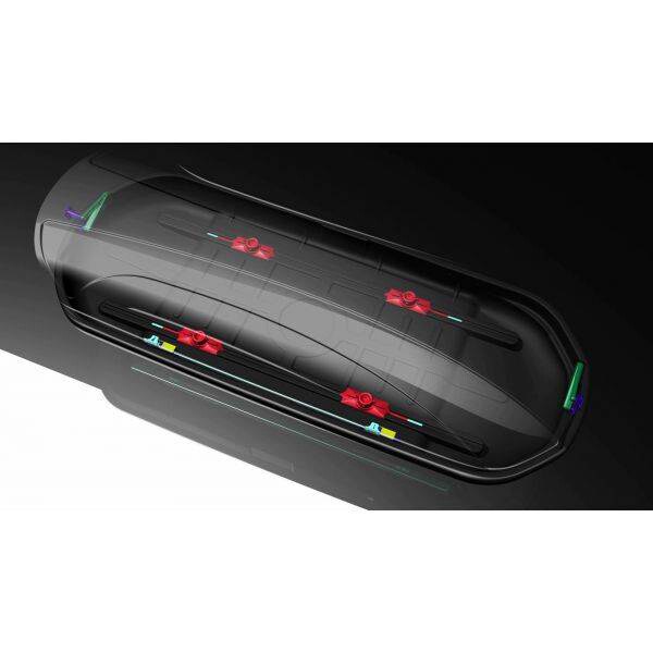 Cutie portbagaj MENABO Mania 580, 580l, negru