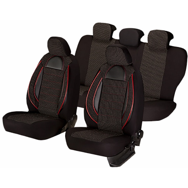 Set huse scaune UMBRELLA Racing 44487, negru