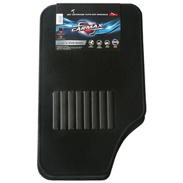 Set 4 covorase auto CARMAX, textil, 4 buc, negru