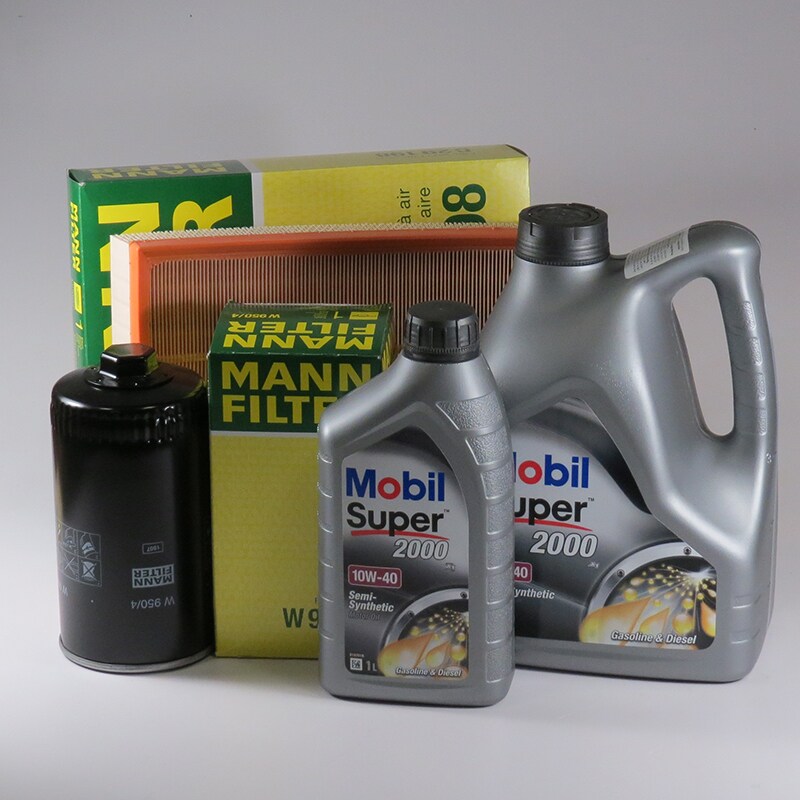 Kit schimb ulei MOBIL 10W40, Volkswagen Transporter T4, 2.5 TDI, 88-150CP, 1995-2003