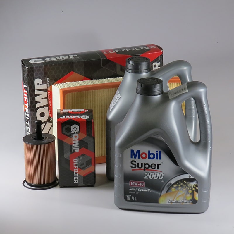 Kit schimb ulei MOBIL Super 2000 10W40, Volkswagen Transporter T5, 2.5 TDI, 130-174CP, 2003-2009