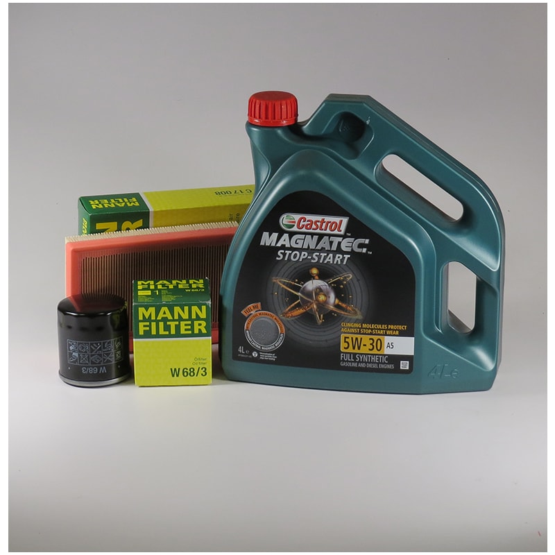 Kit schimb ulei CASTROL Magnatec 5W30, Toyota Yaris 3 Hybrid, 1.5i, 73-100CP, 2012-prezent