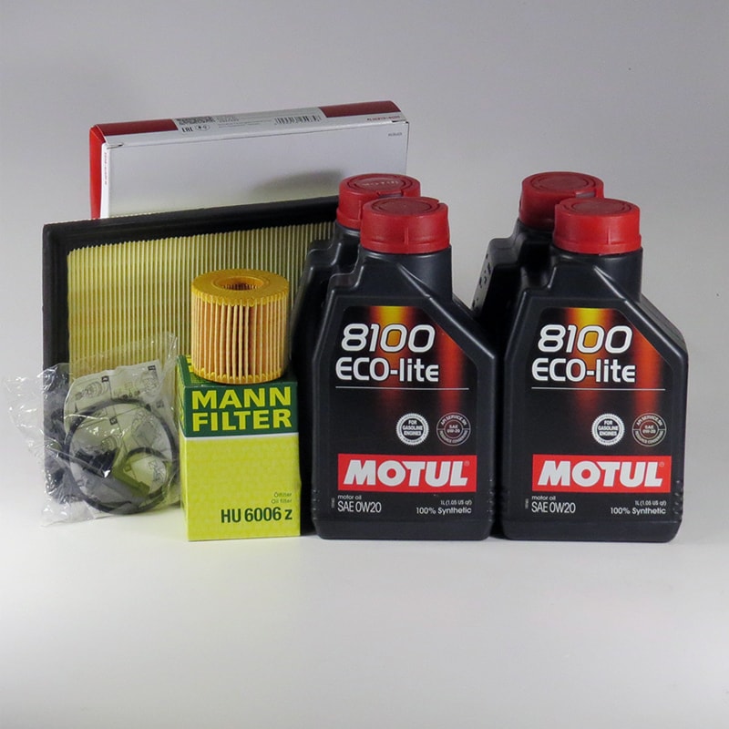 Kit schimb ulei MOTUL 8100 Eco-Lite 0W20, Toyota Auris 1 Hybrid, 1.8i, 99CP, 2010-2012