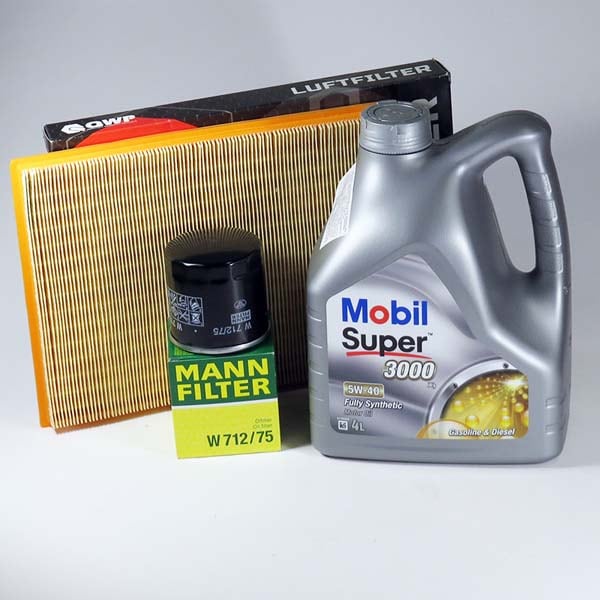 Kit schimb ulei MOBIL Super 3000 5W40, Opel Astra F 1.6, 100CP, 1991-2001