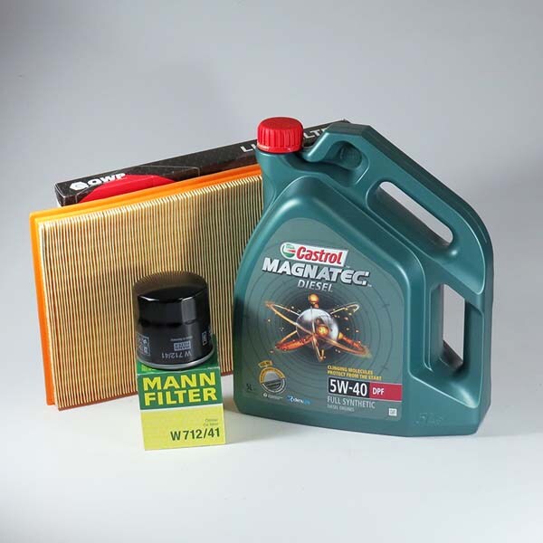 Kit schimb ulei CASTROL Magnatec Diesel 5W40, Opel Astra F 1.7 TD, 68CP, 1994-1999