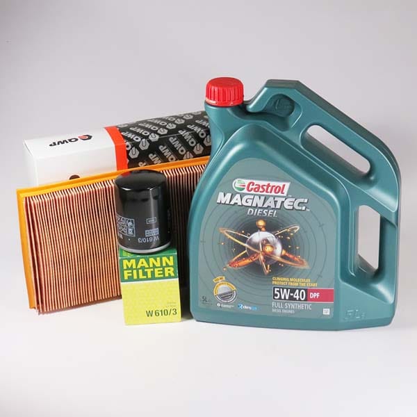 Kit schimb ulei CASTROL Magnatec Diesel 5W40, Opel Astra F 1.7 TDS, 82CP, 1991-09.1995